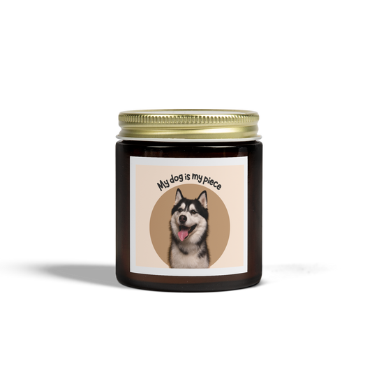Dog Lover Scented Candles, Coconut Apricot Wax, Cute Pet Decor, Gift for Dog Owners, Pet Memorial, Home Fragrance